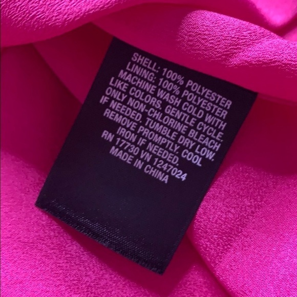 Mossimo Basic Cold Shoulder Hot Pink Box Shift Dress Mini casual medium - Picture 7 of 7